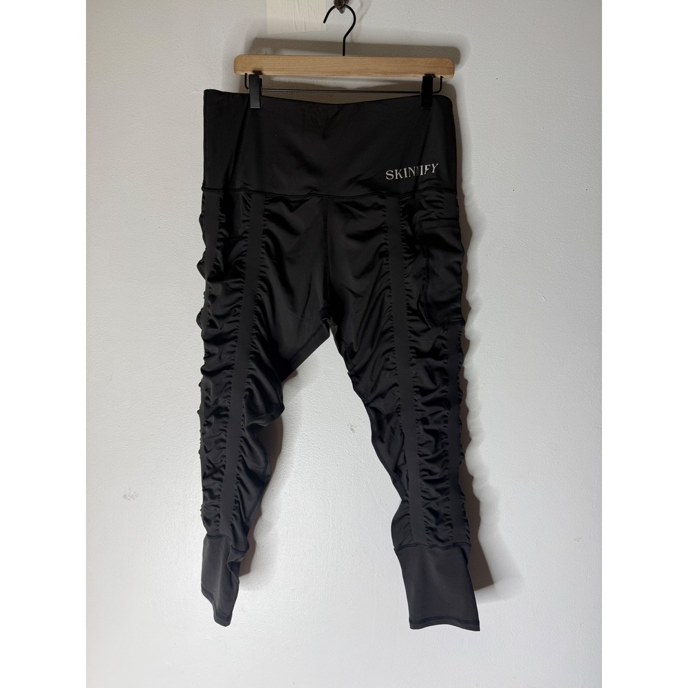 Skinnify Ruched Compression Leggings Shapewear, sculpting pants, High waist XXXL